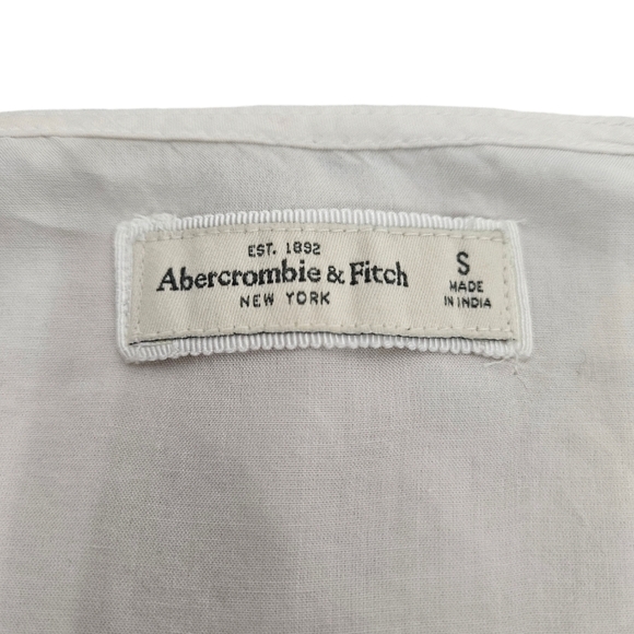 Abercrombie & Fitch Cream‎ Cold Shoulder Lace Bell Sleeve Top Size Small Juniors - Picture 6 of 7